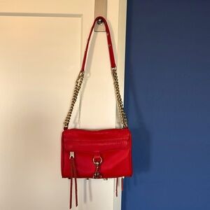 Rebecca minkoff red crossbody purse